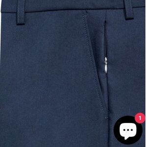 Stone Rose Dark Blue Flat Front Pants Size 38